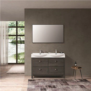 Floor Standing Double Sink Vanity Unit